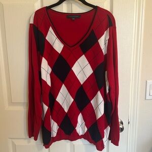Argyle sweater from Tommy Hilfiger.